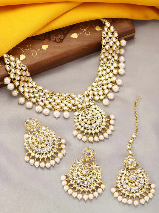 Bridal Glamour Redefined Jewellery Set - White