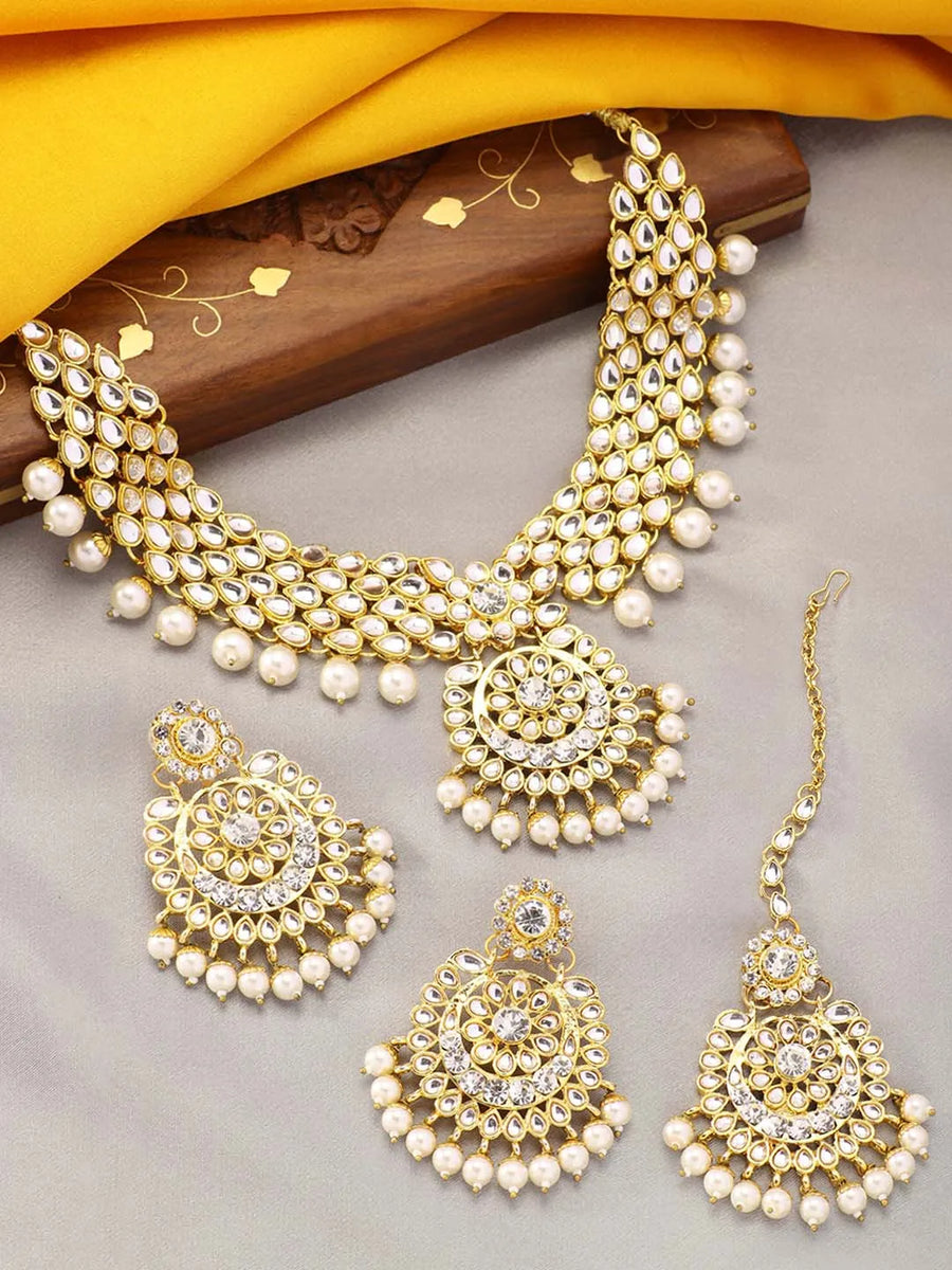 Bridal Glamour Redefined Jewellery Set - White