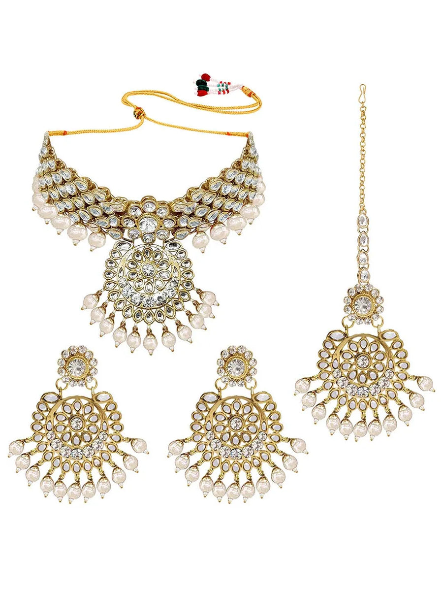 Bridal Glamour Redefined Jewellery Set - White