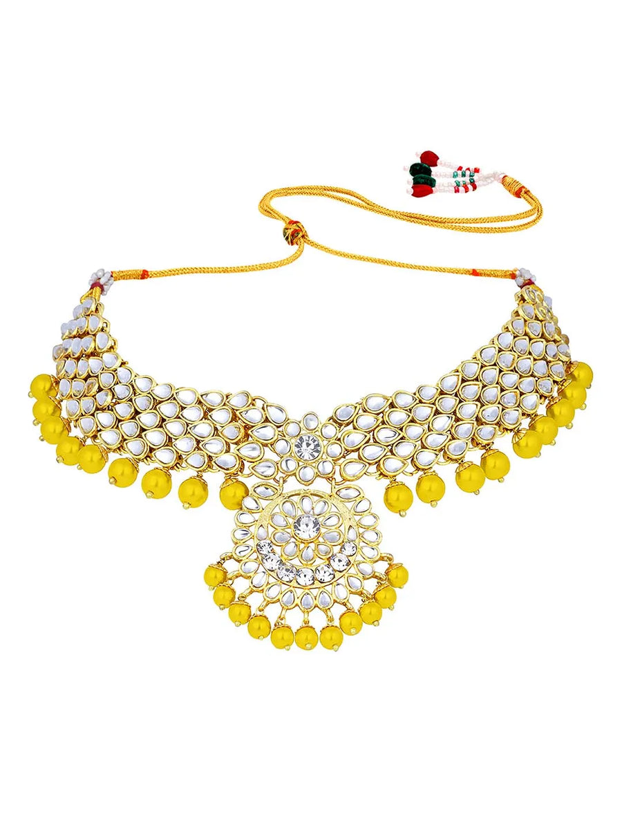 Bridal Glamour Redefined Jewellery Set - Yellow