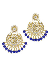 Beads Rhodium Kundan Bridal Set | Elegant Bridal Jewellery by Peora

