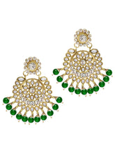 Majestic Set Green Kundan Long Necklace Set with Maangtikka