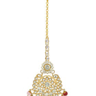 Beads Rhodium Kundan Bridal Set | Elegant Bridal Jewellery by Peora

