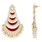 Kundan Pearl Chandbali – Elegant Fusion of Tradition & Style | Peora