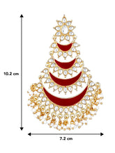 Cultural Opulence Kundan Pearl Chandbali