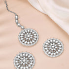 Pearl Perfection Maangtikka Set - Silver