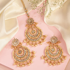 Radiance Kundan Pearl Maangtikka Set