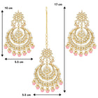 Kundan Pearl Maangtikka – Elegant Bridal Forehead Jewellery | Peora

