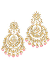 Royal Radiance Pink Kundan Pearl Maangtikka Set