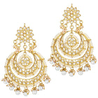 Kundan Pearl Maangtikka – Elegant Bridal Forehead Jewellery | Peora

