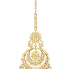 Kundan Pearl Maangtikka – Elegant Bridal Forehead Jewellery | Peora

