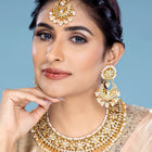 Golden Majesty Kundan & Pearl Necklace