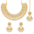 Golden Majesty Kundan & Pearl Necklace