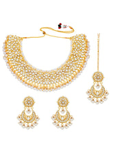 Golden Majesty Kundan & Pearl Necklace