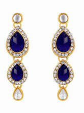 Blue Majesty Kundan Long Necklace Set