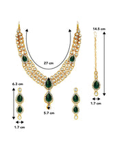 Blue Majesty Kundan Long Necklace Set