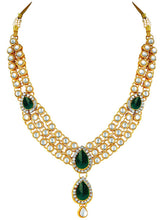 Blue Majesty Kundan Long Necklace Set