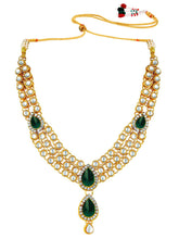 Blue Majesty Kundan Long Necklace Set