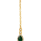 Majesty Kundan Long Necklace Set - Green