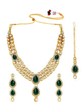 Blue Majesty Kundan Long Necklace Set