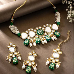 Charming Verdure Glow Choker Set - Green