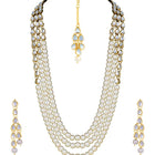 Radiant Strings Pearl Long Necklace Set