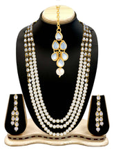 Radiant Strings Pearl Long Necklace Set