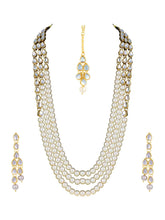 Radiant Strings Pearl Long Necklace Set