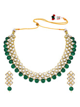 Radiant Greens Kundan Necklace Set