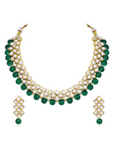 Radiant Greens Kundan Necklace Set