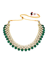 Radiant Greens Kundan Necklace Set