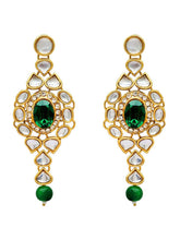 Green Glam Statement Necklace Set