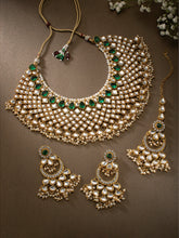 Radiant Reverie Polki Look Kundan Necklace Set with Maangtikka