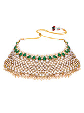 Radiant Reverie Polki Look Kundan Necklace Set with Maangtikka