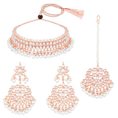 Marvel Kundan Pearls Choker Set