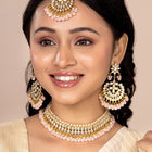 Peora Blush Pink Kundan Pearl Jewellery Set