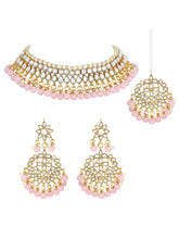 Pink Marvel Kundan Choker Set