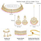 Peora Blush Pink Kundan Pearl Jewellery Set