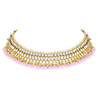 Peora Blush Pink Kundan Pearl Jewellery Set