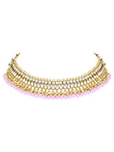 Peora Blush Pink Kundan Pearl Jewellery Set