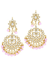 Peora Blush Pink Kundan Pearl Jewellery Set