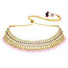 Peora Blush Pink Kundan Pearl Jewellery Set
