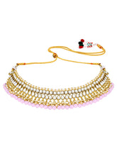 Peora Blush Pink Kundan Pearl Jewellery Set