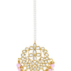 Peora Blush Pink Kundan Pearl Jewellery Set