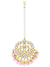 Peora Blush Pink Kundan Pearl Jewellery Set