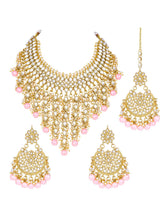 Bridal Bliss Green Kundan Pearl Necklace Set