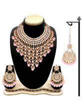 Bridal Bliss Green Kundan Pearl Necklace Set