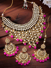 Bridal Bliss Green Kundan Pearl Necklace Set