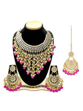 Bridal Bliss Green Kundan Pearl Necklace Set