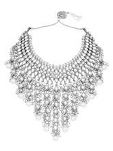 Bridal Bliss Silver Kundan Pearl Necklace Set